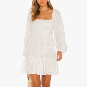 Small - L*space - NWT - Long sleeve dress white